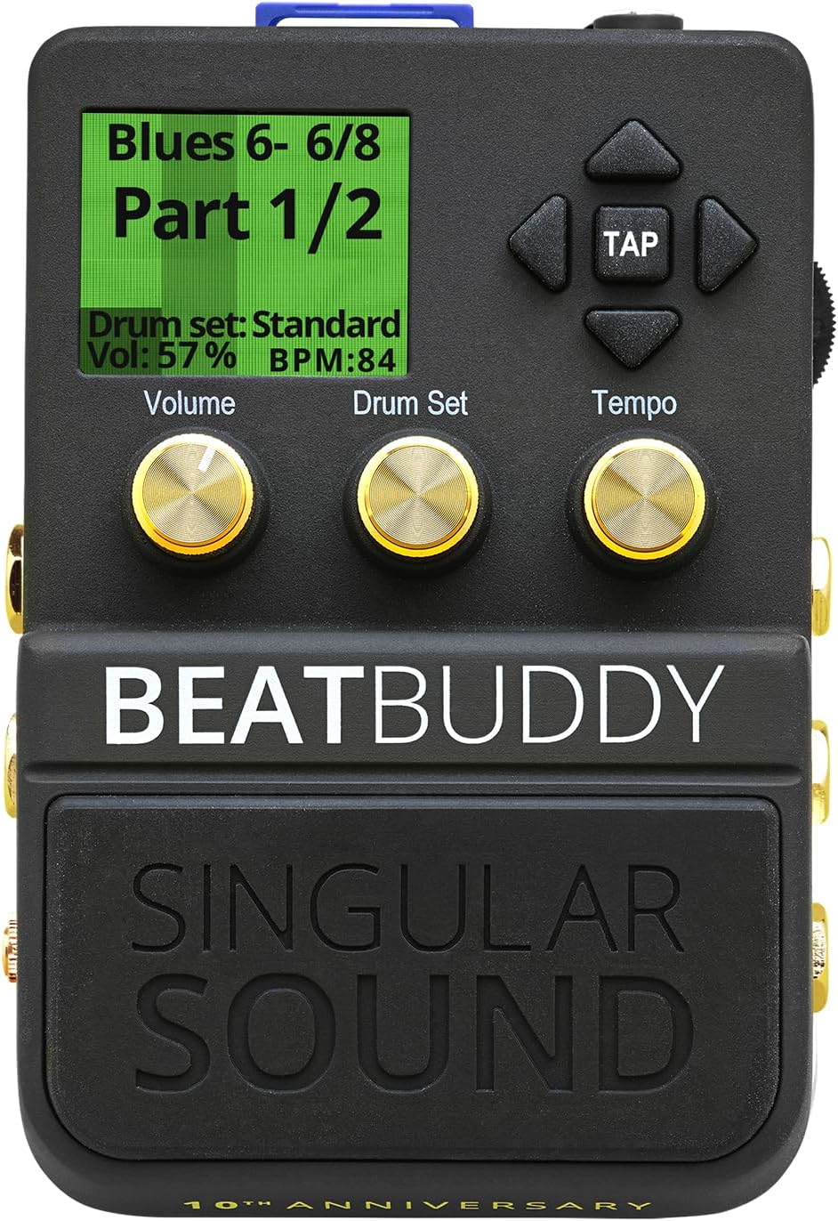 In-depth review of the Singular Sound BeatBuddy 10th Anniversary Edition drum machine pedal. Features, performance, pros, cons, and final verdict.
